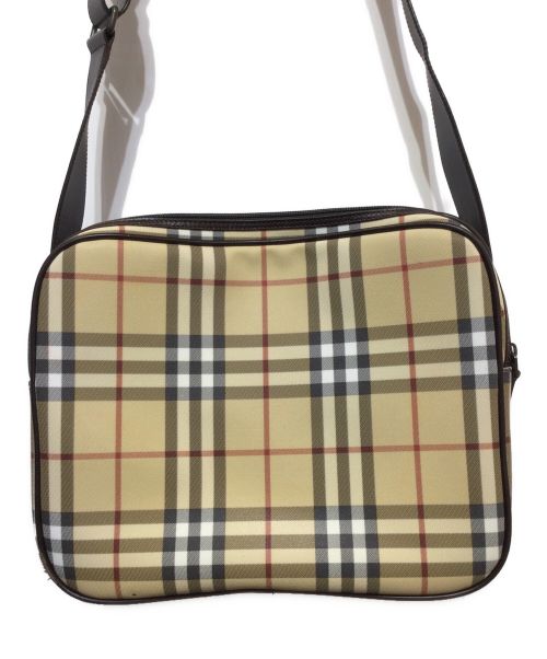 BURBERRY（バーバリー）BURBERRY (バーバリー) ショルダーバッグ カーキ×ブラウンの古着・服飾アイテム