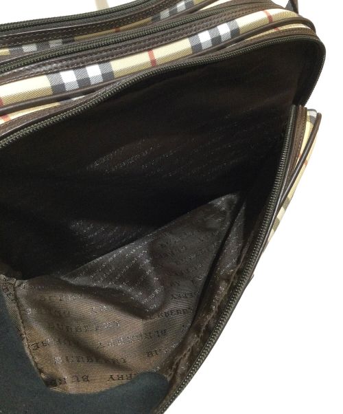 BURBERRY（バーバリー）BURBERRY (バーバリー) ショルダーバッグ カーキ×ブラウンの古着・服飾アイテム