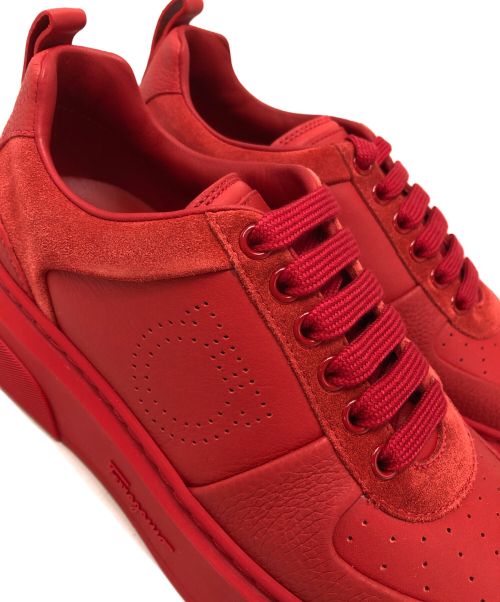 Salvatore Ferragamo（サルヴァトーレ フェラガモ）Salvatore Ferragamo (サルヴァトーレ フェラガモ) スニーカー レッド サイズ:7の古着・服飾アイテム