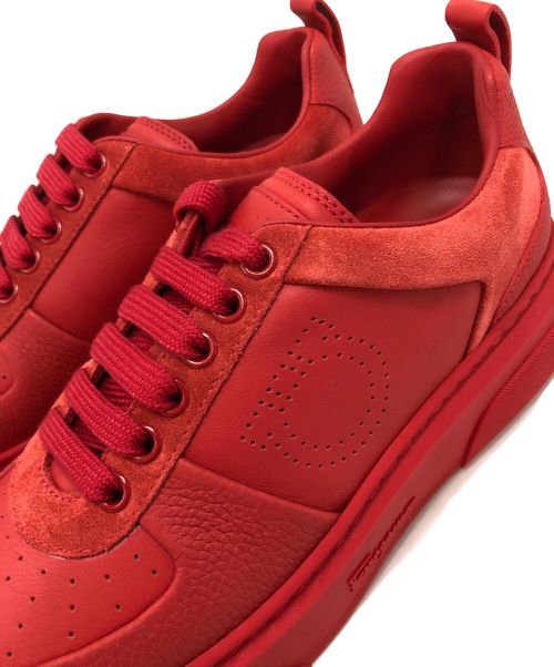 Salvatore Ferragamo（サルヴァトーレ フェラガモ）Salvatore Ferragamo (サルヴァトーレ フェラガモ) スニーカー レッド サイズ:7の古着・服飾アイテム