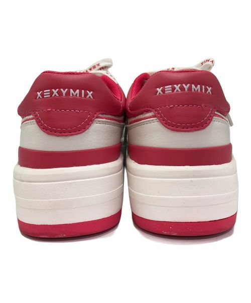 XEXYMIX（ゼクシィミックス）XEXYMIX (ゼクシィミックス) ローカットスニーカー ホワイト×ピンク サイズ:23.5cmの古着・服飾アイテム