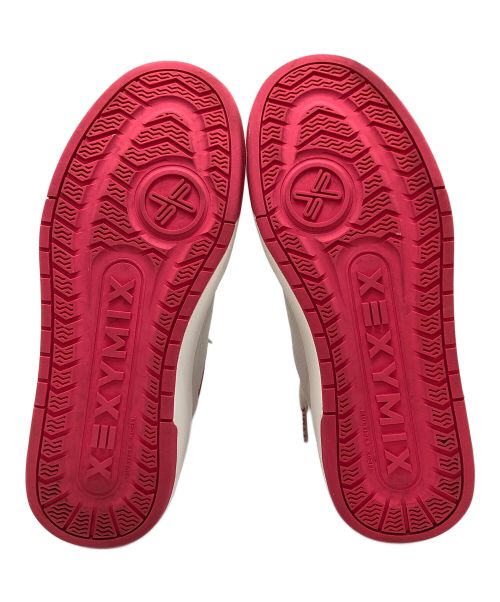 XEXYMIX（ゼクシィミックス）XEXYMIX (ゼクシィミックス) ローカットスニーカー ホワイト×ピンク サイズ:23.5cmの古着・服飾アイテム