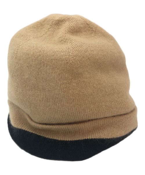 BURBERRY（バーバリー）BURBERRY (バーバリー) ニットキャップ ブラウン×ブラックの古着・服飾アイテム
