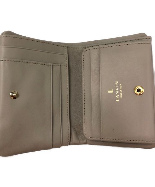 LANVIN COLLECTION（ランバンコレクション）LANVIN COLLECTION (ランバンコレクション) ラペリパース 折財布 カーキの古着・服飾アイテム