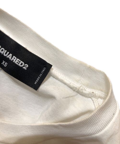 DSQUARED2（ディースクエアード）DSQUARED2 (ディースクエアード) Tシャツ ホワイト サイズ:XSの古着・服飾アイテム