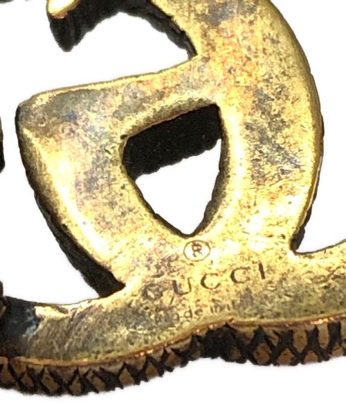 GUCCI（グッチ）GUCCI (グッチ) レザーブレスレット ブラウンの古着・服飾アイテム