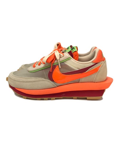 NIKE（ナイキ）NIKE (ナイキ) sacai (サカイ) CLOT (クロット) スニーカー カーキ×オレンジ サイズ:25.5の古着・服飾アイテム
