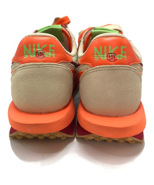 NIKE（ナイキ）NIKE (ナイキ) sacai (サカイ) CLOT (クロット) スニーカー カーキ×オレンジ サイズ:25.5の古着・服飾アイテム