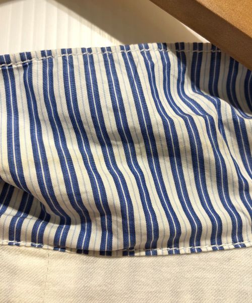 COMME des GARCONS SHIRT（コムデギャルソンシャツ）COMME des GARCONS SHIRT (コムデギャルソンシャツ) パネルストライプシャツジャケット ブルー×ホワイト サイズ:Mの古着・服飾アイテム