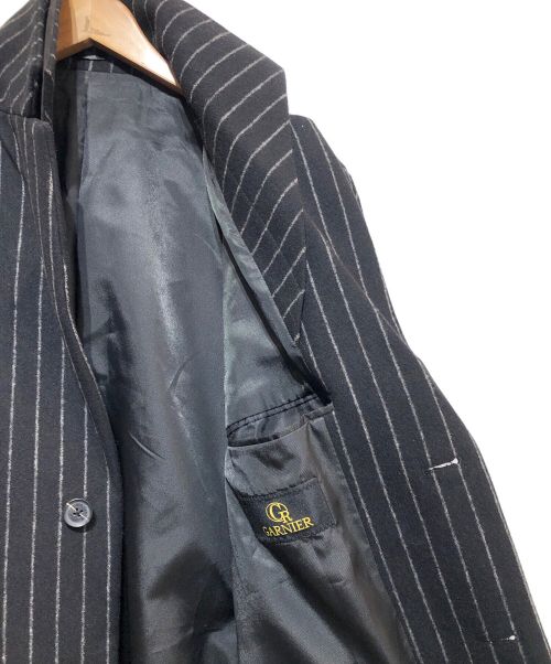 GARNIER（ガルニエ）GARNIER (ガルニエ) レイヤードカラーコート ブラック サイズ:Lの古着・服飾アイテム