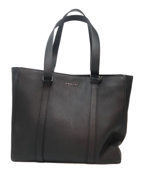COACH（コーチ）COACH (コーチ) ダブルハンドルトートバッグ ブラックの古着・服飾アイテム