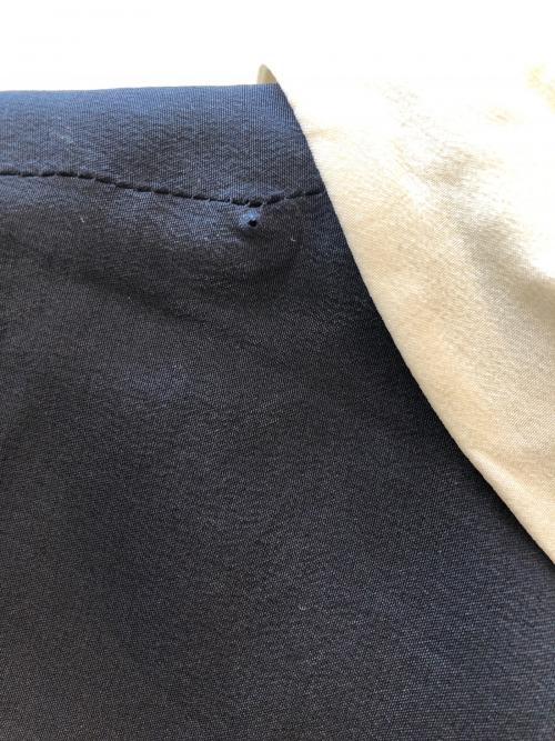 MARIHA（マリハ）MARIHA (マリハ) シルクチュニックブラウス ブラック×ホワイト サイズ:不明の古着・服飾アイテム