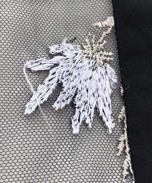 MURRAL（ミューラル）MURRAL (ミューラル) レース刺繍パンツ ベージュ サイズ:36の古着・服飾アイテム