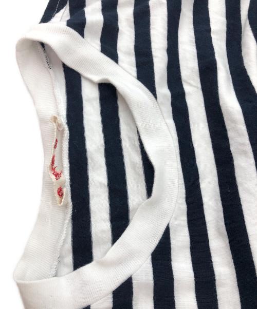MARNI（マルニ）MARNI (マルニ) ボーダーTシャツ ホワイト×ネイビー サイズ:12の古着・服飾アイテム
