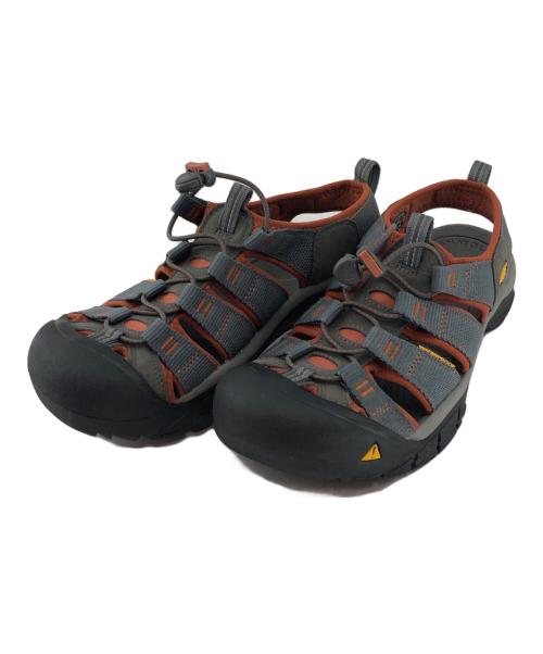 KEEN（キーン）KEEN (キーン) サンダル グレー×オレンジ サイズ:27cmの古着・服飾アイテム