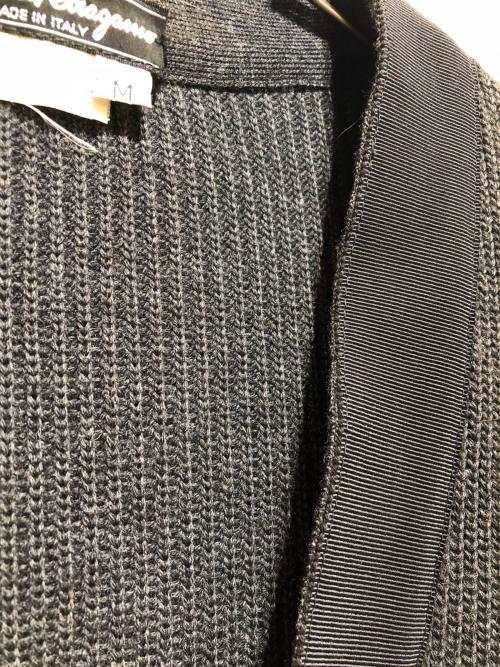 Salvatore Ferragamo（サルヴァトーレ フェラガモ）Salvatore Ferragamo (サルヴァトーレ フェラガモ) ロングカーディガン グレー サイズ:Mの古着・服飾アイテム
