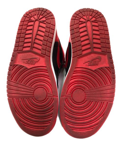 NIKE（ナイキ）NIKE (ナイキ) AIR JORDAN 1 RETRO HIGH ブラック×レッド サイズ:27㎝の古着・服飾アイテム