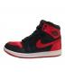 NIKE (ナイキ) AIR JORDAN 1 RETRO HIGH ブラック×レッド サイズ:27㎝：9000円