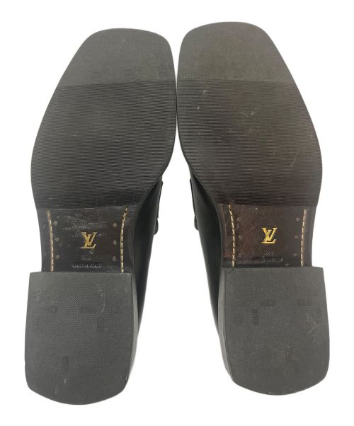 LOUIS VUITTON（ルイ ヴィトン）LOUIS VUITTON (ルイ ヴィトン) スクウェアトゥシューズ ブラック サイズ:81/2の古着・服飾アイテム