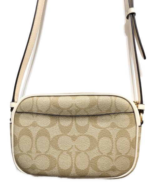 COACH（コーチ）COACH (コーチ) ショルダーポーチ ベージュ×ホワイトの古着・服飾アイテム