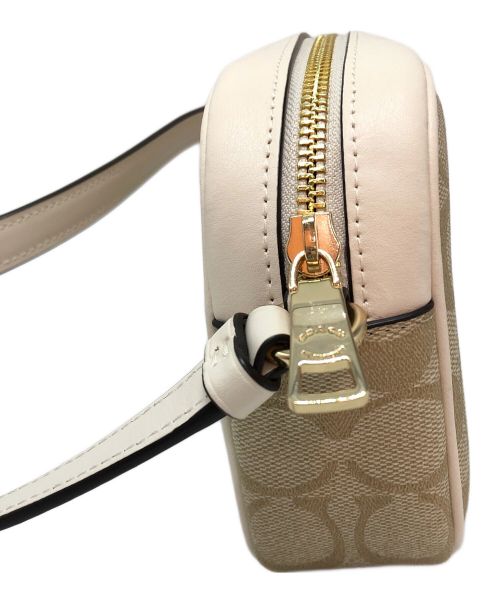 COACH（コーチ）COACH (コーチ) ショルダーポーチ ベージュ×ホワイトの古着・服飾アイテム