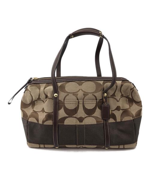 COACH（コーチ）COACH (コーチ) ボストンバッグ ブラウンの古着・服飾アイテム
