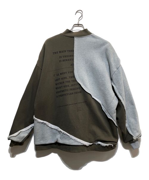 GLIM CLAP（グリムクラップ）GLIM CLAP (グリムクラップ) リバーシブルフライトジャケット グリーン×グレー サイズ:Lの古着・服飾アイテム