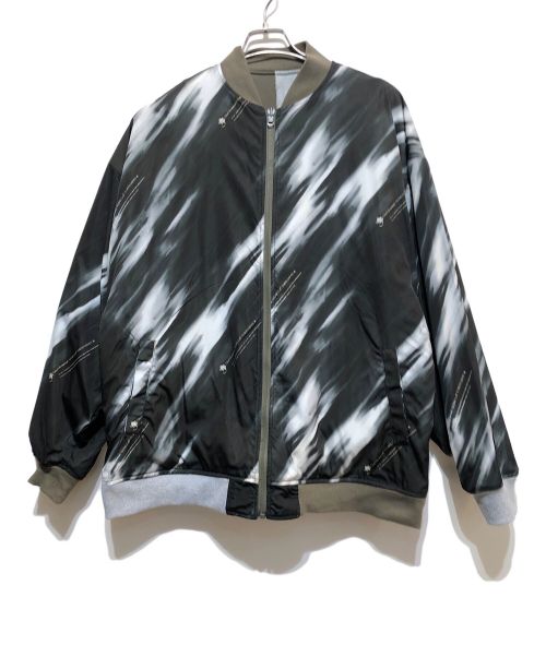 GLIM CLAP（グリムクラップ）GLIM CLAP (グリムクラップ) リバーシブルフライトジャケット グリーン×グレー サイズ:Lの古着・服飾アイテム