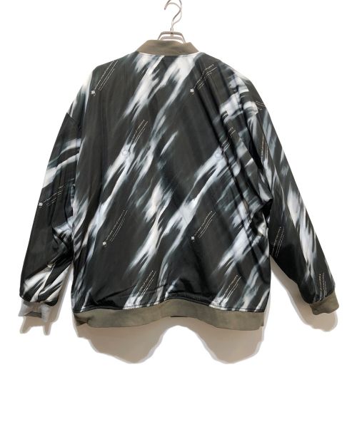 GLIM CLAP（グリムクラップ）GLIM CLAP (グリムクラップ) リバーシブルフライトジャケット グリーン×グレー サイズ:Lの古着・服飾アイテム