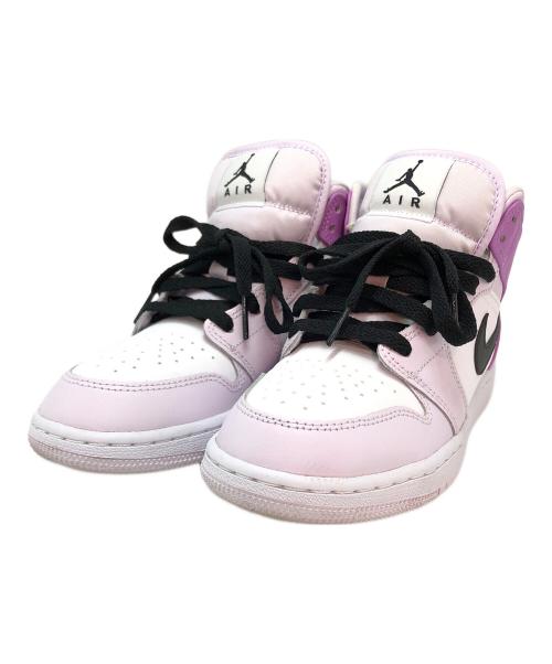 NIKE（ナイキ）NIKE (ナイキ) Air Jordan 1 Mid パープル×ホワイト サイズ:23の古着・服飾アイテム