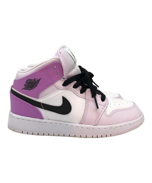 NIKE（ナイキ）NIKE (ナイキ) Air Jordan 1 Mid パープル×ホワイト サイズ:23の古着・服飾アイテム