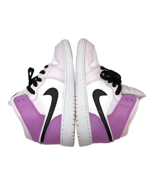 NIKE（ナイキ）NIKE (ナイキ) Air Jordan 1 Mid パープル×ホワイト サイズ:23の古着・服飾アイテム