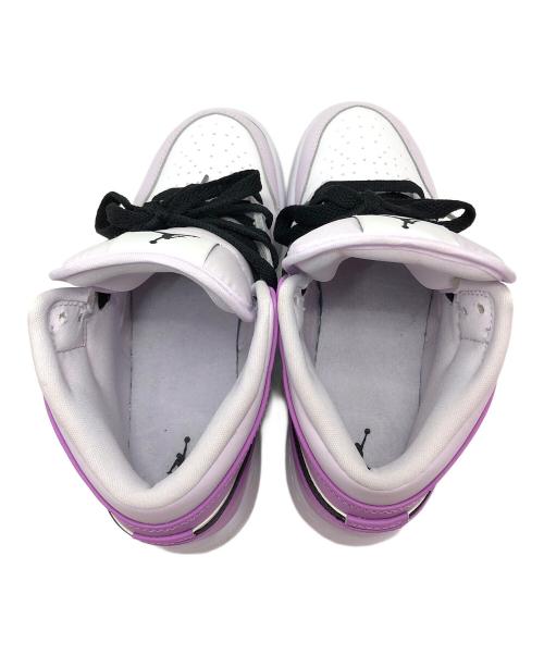 NIKE（ナイキ）NIKE (ナイキ) Air Jordan 1 Mid パープル×ホワイト サイズ:23の古着・服飾アイテム