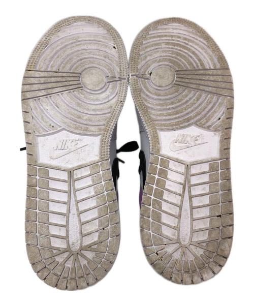 NIKE（ナイキ）NIKE (ナイキ) Air Jordan 1 Mid パープル×ホワイト サイズ:23の古着・服飾アイテム