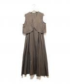 KBFケービーエフ）の古着「オープンセパレートワンピース」｜ブラウン