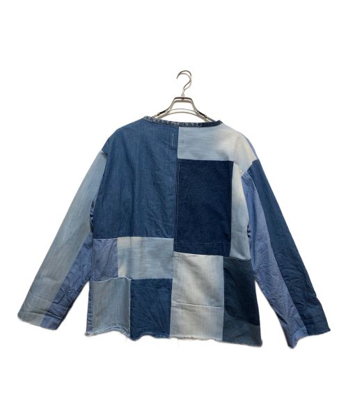 ROOP TOKYO（ループトーキョー）ROOP TOKYO (ループトーキョー) ジップジャケット ブルー×インディゴ サイズ:無しの古着・服飾アイテム