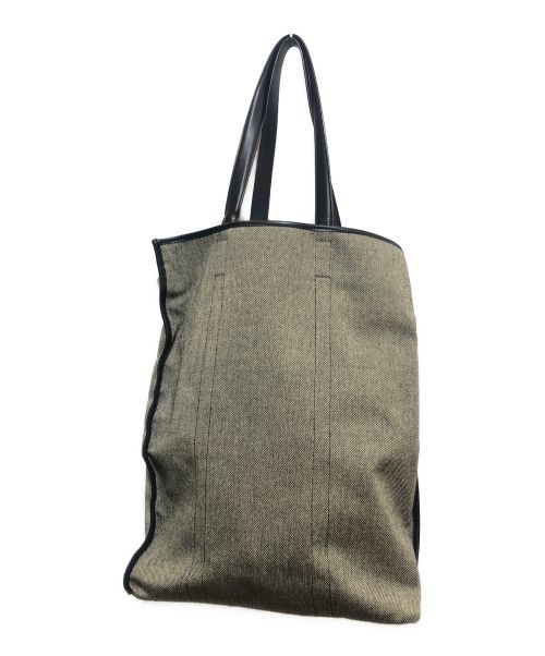 TOMORROW LAND（トゥモローランド）TOMORROW LAND (トゥモローランド) the dilettante (ザ・ディレッタント) トートバッグ グレー×ブラックの古着・服飾アイテム