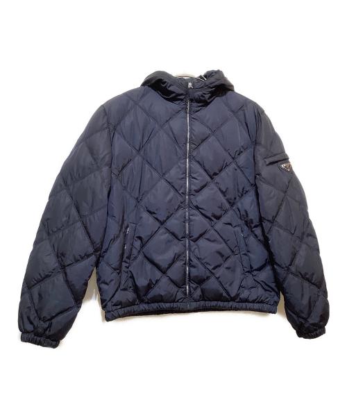 PRADA（プラダ）PRADA (プラダ) キルティングダウンジャケット ネイビー サイズ:54の古着・服飾アイテム
