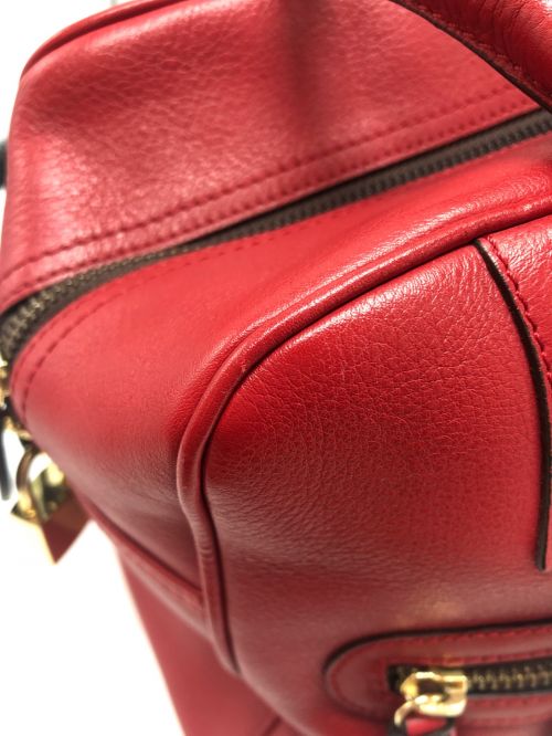 J&M DAVIDSON（ジェイ＆エム デヴィッドソン）J&M DAVIDSON (ジェイ＆エム デヴィッドソン) ハンドバッグ レッドの古着・服飾アイテム