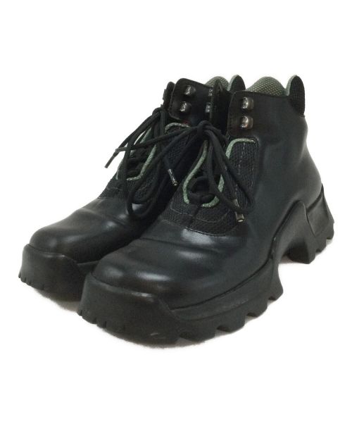 PRADA（プラダ）PRADA (プラダ) ブーツ ブラック サイズ:38 1/2の古着・服飾アイテム