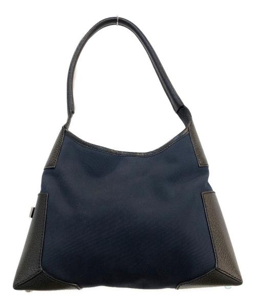 Salvatore Ferragamo（サルヴァトーレ フェラガモ）Salvatore Ferragamo (サルヴァトーレ フェラガモ) ハンドポーチ ネイビー×ブラックの古着・服飾アイテム