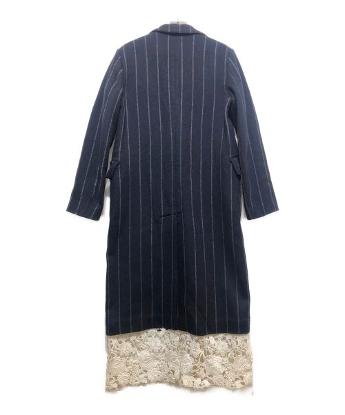 MSGM（エムエスジーエム）MSGM (エムエスジーエム) チェスターコート ネイビー サイズ:38の古着・服飾アイテム