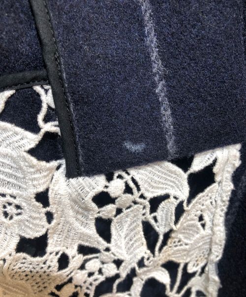 MSGM（エムエスジーエム）MSGM (エムエスジーエム) チェスターコート ネイビー サイズ:38の古着・服飾アイテム