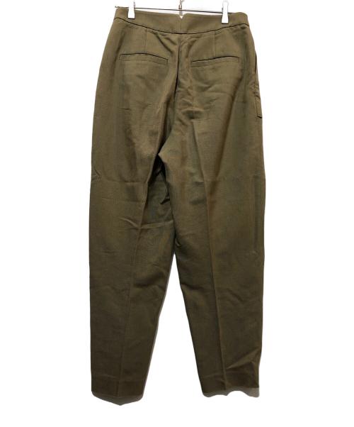 ebure（エブール）EBURE (エブール) インタックパンツ ベージュ サイズ:38の古着・服飾アイテム