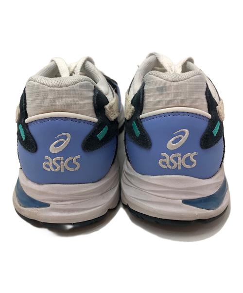 asics（アシックス）asics (アシックス) ローカットスニーカー ブルー×ホワイト サイズ:25cmの古着・服飾アイテム