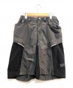 GOREゴア）の古着「ナイロンハーフパンツ」｜グレー×ブラック