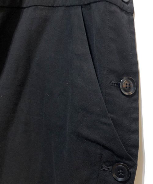 Y's（ワイズ）Y's (ワイズ) ギャバジンワイドオーバーオール ブラック サイズ:1の古着・服飾アイテム