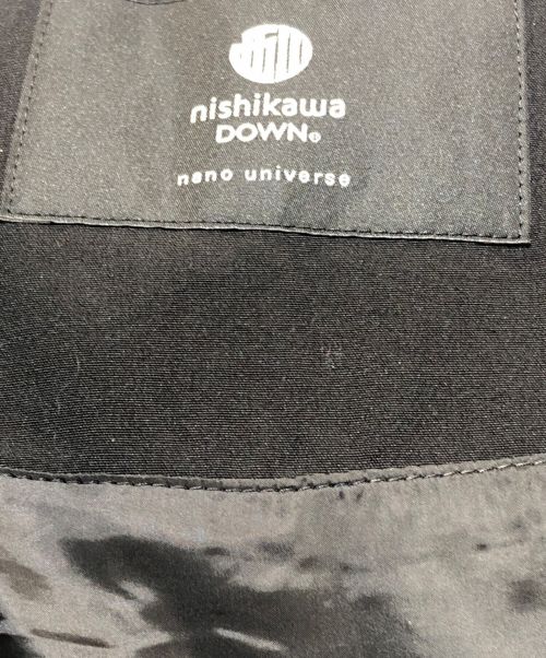 nano・universe（ナノ・ユニバース）nano・universe (ナノ・ユニバース) 東京西川 (トウキョウニシカワ) ダウンジャケット ブラック サイズ:Lの古着・服飾アイテム