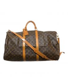 LOUIS VUITTON（ルイ ヴィトン）の古着「ボストンバッグ　キーポル・バンドリエール60」｜ブラウン