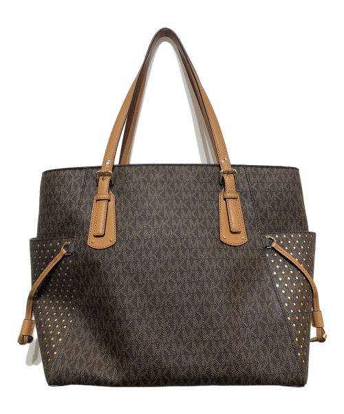 MICHAEL KORS（マイケル・コース）MICHAEL KORS (マイケルコース) トートバッグ ブラウンの古着・服飾アイテム